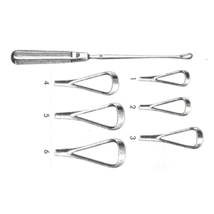 Curette utérine Sims 11 (27,9 cm) à lame acérée, taille 1-10, instruments chirurgicaux gynécologiques en acier inoxydable - Product Image 2