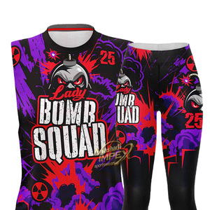Maillot de football américain 7v7 à col roulé, personnalisé, entièrement sublimé, motif crâne, style streetwear, compression, Pure Youth - Product Image 5