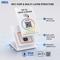 Support de table NFC Google Review avec code QR imprimé sur mesure pour menu de restaurant et collecte de commentaires – Fabricant chinois