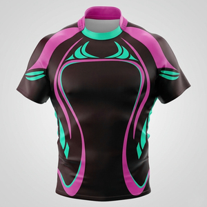 Maillot de rugby 2026 en polyester 100 %, personnalisable OEM, toutes tailles, respirant, haute qualité, tendance, unisexe, manches courtes - Product Image 4