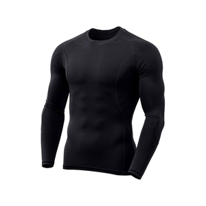Maillot de compression haute qualité pour hommes, séchage rapide, en Spandex, pour MMA, BJJ, entraînement en salle de sport, manches longues, vente en gros - Product Image 4