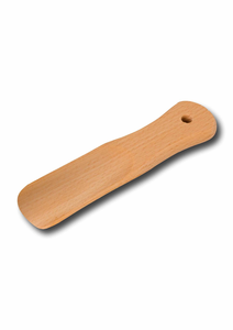 Chausse-pied en bois de hêtre massif fait main, finition lisse et polie avec trou de suspension, aide au port de chaussures, facile à utiliser - Product Image 5