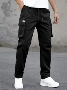Men's <b>Cargo</b> Pants Premium Functional Outdoor Wear Flat Mid Rise 100% Cotton Quick Dry Midweight Comfortable Material Everyday - Product Image 6
