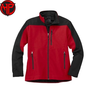 Veste Softshell Homme Rouge et Noire Imperméable Coupe-Vent Respirante Col Montant Manteau d'Hiver Extérieur pour Hommes - Product Image 4