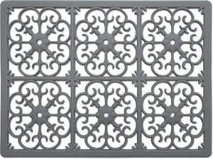 Trípodes Redondos de Hierro Fundido Rojo Vintage con Diseño Floral, Resistentes al Calor, para Ollas y Sartenes, Ecológicos - Product Image 3