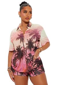 Blusas de camisa con botones para mujer de Estilo Hawaiano de vacaciones con gráfico personalizado, blusas, camisetas hawaianas con estampado Floral Tropical para mujer - Product Image 2