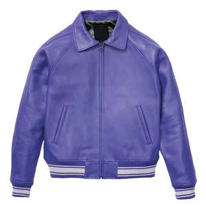 Chaqueta de Cuero Vacuno Genuino de Primera Calidad, Chaqueta Clásica Personalizada de Invierno Disponible en Todos los Colores, Venta al Por Mayor - Product Image 6