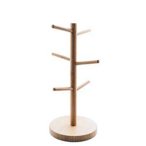 Modern 6 <b>Hook</b> Metal Mug Holder Tree Space-Saving Black Carbon Steel Coffee Cup Organizer Stand <b>Kitchen</b> Storage & Display Rack - Product Image 2
