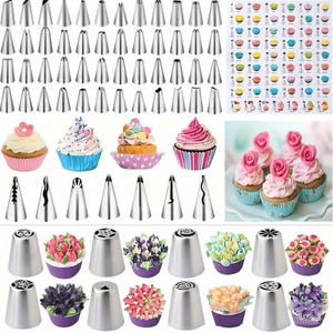 Kit de décoration de gâteaux de 655 pièces avec 3 couvercles pour moules à charnière, couvercle rotatif pour moule à gâteau, douille à pâtisserie - Product Image 5