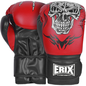 Gants de boxe Erix Velcro en cuir faits à la main, gants de Muay Thai, gants de sparring pour le kickboxing et l'entraînement, OEM disponible - Product Image 4