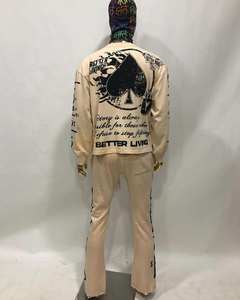 Conjunto de Sudadera con Capucha Oversize de Felpa Francesa Estilo Vintage, Lavado Ácido, con Parches Bordados, Ropa Urbana de Invierno - Product Image 2