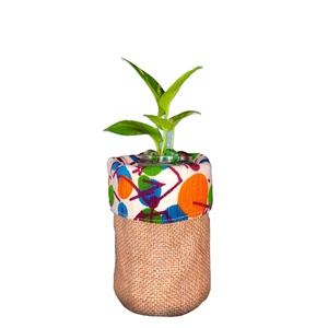Maceta de yute hecha a medida al por mayor, decoración de plantas de jardín para el hogar respetuosa con el medio ambiente con un bonito diseño, fabricada en Bangladesh - Product Image 1