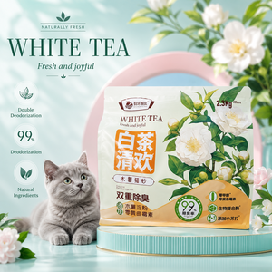 ทรายแมวจากมันสำปะหลังชาขาว |   2.3 กก. ดูดซับเร็วและควบคุมกลิ่นได้ดี - Product Image 2