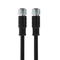 Câble industriel U-KCOM personnalisé en usine, connecteur Cat6a M12 RJ45, câble SFTP blindé, gaine PVC/PUR, étanche, 8 broches, cuivre 26AWG