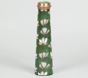 Copper Meena Printed Eco-Friendly Handmade <b>Decorative</b> Water Bottle <b>Lid</b> Straw Cap Dishwasher Safe Anti-Corrosion Drinkware - Product Image 4