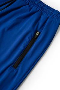 Unisex Royal Blue Embroidered <b>Shorts</b> <b>Spandex</b> Polyester Quick Dry Breathable Drawstring Pockets Elastic Waist Casual Running Gym - Product Image 4