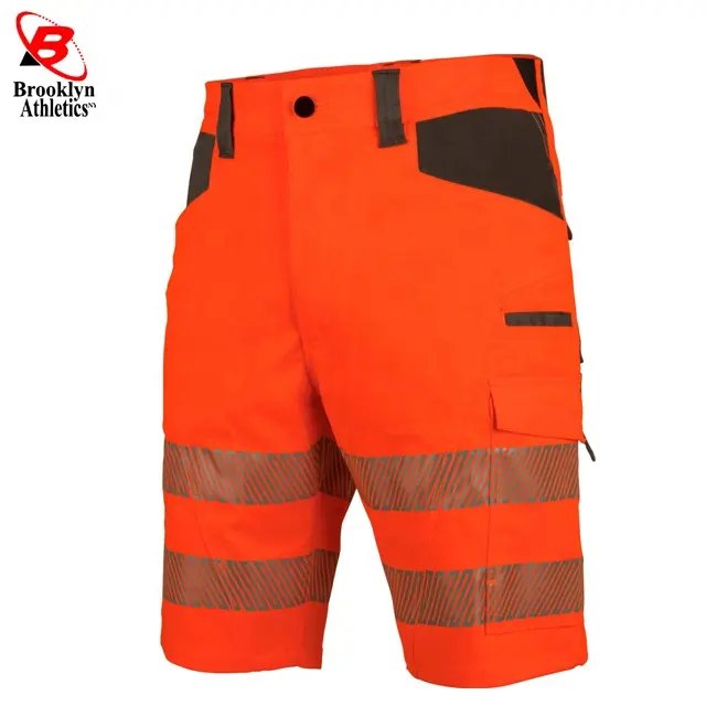 Selling Hi Vis Shorts Industrial Safety Shorts Working Construction Safety Pant