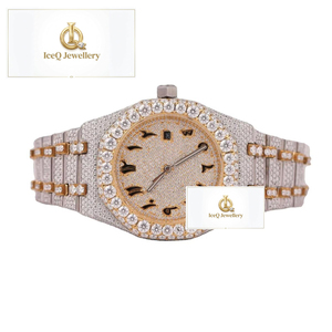 High Quality 925 Sterling Silver Moissanite Diamond Hip Hop Watch for Men Luxury Iced Out Brilliant Cut Stone Fashion Wristwatch - Product Image 3