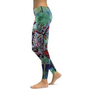 Pantalon de yoga taille haute en maille polyester élasthanne pour femme, respirant, décontracté, sport, gym, leggings sans couture, couleur unie, séchage rapide, grandes tailles - Product Image 6