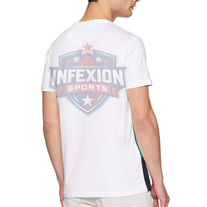 T-shirt décontracté à manches courtes pour homme, grande taille, respirant, uni, avec poche, col rond, en jersey tricoté - Product Image 2