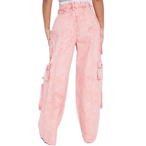 2026 Stylish and Comfortable Women Cargo <b>Pants</b> in Low MOQ Casual Sportswear Pocket Flare Cargo <b>Pants</b> for <b>Ladies</b> - Product Image 3