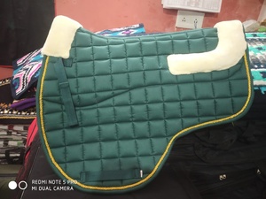 Chất lượng cao biểu tượng tùy chỉnh tiếng Anh nhảy yên <span class=keywords><strong>Pad</strong></span> bông long lanh vải len theo MÙA TÂY ngựa dressage - Product Image 4