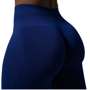 Leggings Deportivos de Cintura Alta para Mujer, Color Azul Rey, Sin Costuras, Compresión, para Gimnasio, Yoga, Ejercicio, Correr, Resistentes a las Sentadillas, Elásticos - Product Image 6