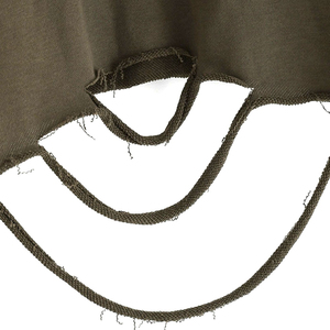 Sudadera con capucha para mujer, 100% algodón, de alta calidad, estilo desgastado, con cierre de cremallera, estilo urbano, con pedrería, corte holgado. - Product Image 6