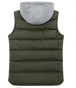 Chaleco Acolchado con Capucha para Hombre, Cálido, Impermeable, Transpirable, con Cierre de Cremallera, Ropa de Abrigo para Invierno - Product Image 2