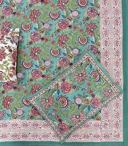 Wholesale 100% Cotton Bed Sheet Luxury Jaipur Hand Block Printed <b>Bedding</b> Set Custom Printed Sheets Manufacturer Vendor Set - Product Image 5