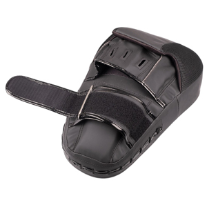 MMA <b>Focus</b> <b>Pads</b> Black Faux Leather Training Gloves With Lace Up Wrist Closure For Martial Arts Sparring And Practice - Product Image 3