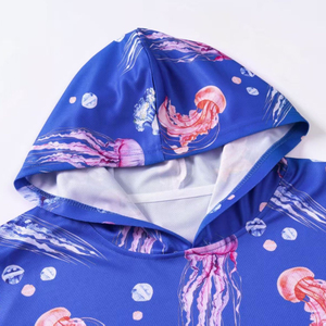 Ropa de Pesca Sublimada Personalizada, Transpirable, con Protección UV UPF 50+, Camisetas Deportivas para Hombre con Capucha, Secado Rápido, OEM - Product Image 5