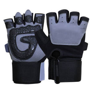 Guantes de Levantamiento de Pesas de Medio Dedo, Transpirables, Ligeros, de Microfibra, con Correa de Muñeca Ajustable, Antideslizantes, para Gimnasio, Deportes y Actividades al Aire Libre - Product Image 1