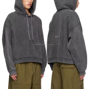 Sudaderas con capucha con cremallera de diseño personalizado de alta calidad, sudaderas con capucha bordadas para hombre, sudaderas con capucha lavadas de algodón 100% de lana de rizo personalizadas - Product Image 1