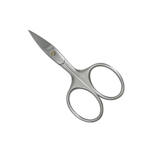 Ciseaux en acier inoxydable satiné pour la coupe des ongles des pieds, lame incurvée avec pointe acérée pour les soins des ongles, la pédicure et la manucure - Product Image 1
