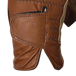 ถุงมือขี่ม้าหนังแท้ OEM แบรนด์ส่วนตัว น้ำหนักเบา ระบายอากาศได้ดี แห้งเร็ว พร้อมดีไซน์ปิดนิ้วมือ - Product Image 3
