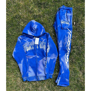 เสื้อวอร์มคอตตอนขนแกะฟอกมีหมวกสำหรับ100% ชุดวอร์มพิมพ์ลายหน้าจอโลโก้ตามสั่ง - Product Image 3