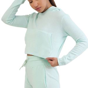 Sudadera deportiva con capucha y diseño tie-dye para mujer, top corto con capucha, sudaderas cortas con capucha para mujer - Product Image 4