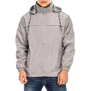 เสื้อแจ็คเก็ตกันลมแบบซิปขายส่ง OEM เสื้อแจ็คเก็ตกันลมผู้ชายแบบสั่งทำ เสื้อแจ็คเก็ตกันลมผู้ชาย - Product Image 4