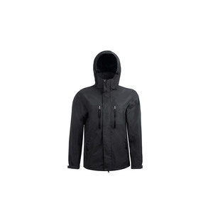 New Customised Unisex Dog Trainers Black Waterproof Hooded Hard Shell Jacket With <b>Zip</b> Fly And Pockets Regular Fit All Seasons - Product Image 1