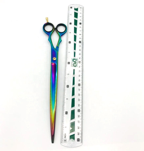 Tijeras Japonesas de Acero Inoxidable de Alta Calidad de 10 Pulgadas para Diestros, Rectas y Curvas, para Peluquería de Mascotas, Cizalla Afilada - Product Image 3