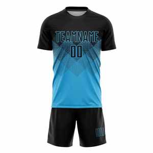 Uniforme de Fútbol para Hombre, Diseño Moderno, Manga Corta, Talla Personalizada, Transpirable, Antibacterial, Secado Rápido, 100% Poliéster, Ropa Deportiva - Product Image 5