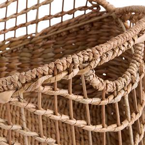 Cesta de Almacenamiento Hecha a Mano de Jacinto de Agua y Ratán con Tejido Abierto Solis, Venta al por Mayor, Ecológica, Hecha en Vietnam - Product Image 6