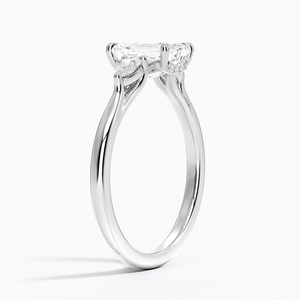 BOJ <b>Ring</b> 079 <b>Emerald</b> Cut 925 <b>Silver</b> Halo Prong Stone Solitaire Diamond <b>Ring</b> 2ct D Color VVS1 Moissanite GRA Certified Low Price - Product Image 2