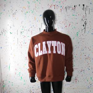 Sweat-shirts CLAYTON à col montant 450 GSM avec broderie personnalisée, coupe ample et carrée, en molleton 100% coton French Terry - Product Image 5