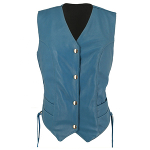 Custom Men's Cow Suede Leather Waistcoat Classic V-Neck Formal Vest Real Leather Fashion Waistcoat Private Label Manufacturer - Product Image 2