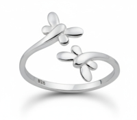 Bague classique bohème florale pour femme en argent sterling 925 de Tanya Gems and Jewellery avec pierres créées en laboratoire et taille personnalisable