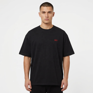 Custom Heavyweight Oversized T Shirt 240 GSM 100% Combed Cotton Drop Shoulder Mens Streetwear Tees Bangladesh Manufacturer - Product Image 1