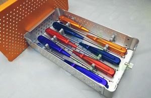Curetas cervicales estándar de 8 piezas, instrumentos ortopédicos para columna vertebral, esterilizados - Product Image 1