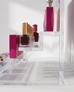 Custom Clear Eco-Friendly for Pre-Assembled Freestanding Acrylic Perfume Organizer Makeup Product Display <b>Stand</b> - Product Image 1